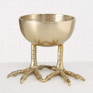 Bol décoratif artistique en or en forme de jambe de poulet, plat à pieds pour objets de luxe et décoration intérieure haut de gamme - Product Image 3
