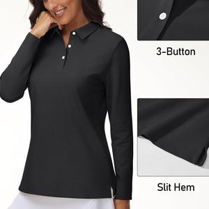 Polo pour femme à porter tous les jours, de haute qualité, design personnalisé, confortable, élégant, décontracté, avec logo personnalisé. - Product Image 3