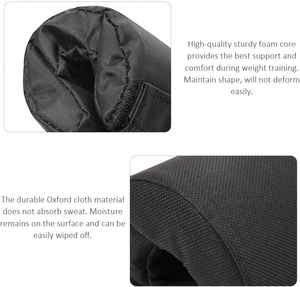 Custom Leather Coated Foam Barbell <b>Pad</b> Ultimate Neck & Shoulder Protection <b>Hip</b> Thrust <b>Pads</b> Gym Squats Weightlifting Barbell <b>Pad</b> - Product Image 4