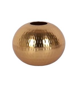 Florero Decorativo de Metal Premium para Exhibición en Mesa, Adorno Interior Contemporáneo para Hogares y Eventos - Product Image 5