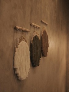 Ensemble de 3 tentures murales en macramé, idéal pour le salon, la chambre, la cuisine, le couloir et le balcon, ensemble de décoration moderne bohème pour la maison - Product Image 5