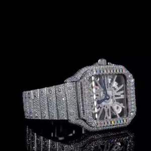 Reloj Clásico Personalizado para Hombre con Diamantes Cultivados en Laboratorio, Estilo Hip Hop, Joyería de Diamantes, Mejor Calidad, Precio al por Mayor - Product Image 4