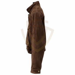 2025 New Women's <b>Suede</b> Leather <b>Jacket</b> Winter Casual Solid Color Zipper Streetwear <b>Suede</b> <b>Jacket</b> - Product Image 3