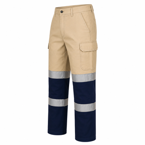 Custom Men Hi Vis Reflective <b>Cargo</b> <b>Pants</b> Safety <b>Work</b> <b>Pants</b> Two Tone High Visibility Trousers Custom Industrial Workwear <b>Pants</b> - Product Image 5