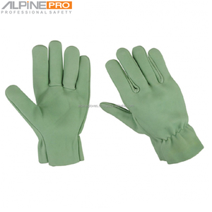 Alpine Industries OEM <b>Driver</b> <b>Gloves</b> Grained Goatskin Leather Safety Anti-Slip/Anti-Cut/Anti-Impact Custom Color/Size Wholesale - Product Image 3