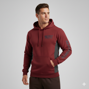 Sweat à capuche décontracté haut de gamme pour homme avec design personnalisé, impression en relief, broderie, logo personnalisé, style streetwear oversize - Product Image 1