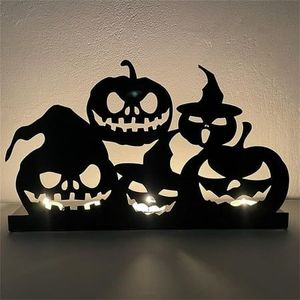 Antique T-Light Iron Pumpkin Candle Holder for Christmas <b>Table</b> Decor Halloween Ghostly Ambiance with Candlabra Holder - Product Image 3