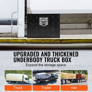 Cassetta Portautensili in Alluminio Resistente 18\" X 12\" X 14\" per Sottoscocca Camion, con Piastra Diamantata, Chiusura a Chiave, Impermeabile, per Pickup - Product Image 3