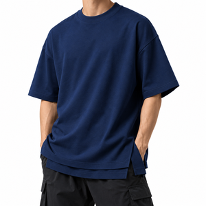 Camisetas de Hombre al por Mayor, 100% Algodón, 180g, Corte Holgado, Impresión Digital, Estilo Hip Hop, Calidad de Lujo, Personalizables - Product Image 5