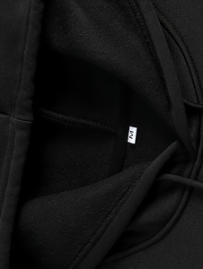 Custom Logo Heavyweight Half Zip Hoodie <b>Thick</b> <b>Fleece</b> Cotton Sweatshirt for Men OEM Supplier - Product Image 2