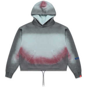 Alta calidad Stone Washed Spray Monkey Hoodie Cropped Poliéster Algodón Oversized Vintage Pullover Hoodies - Product Image 1