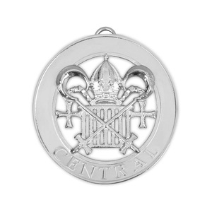 Insignia Central de Pecho Masónica de la Fraternidad, Joya de Plata para Oficiales, Distintivo de Logia Fraternal, Joya de Cuello, Venta al por Mayor Directa de Fábrica OEM - Product Image 1