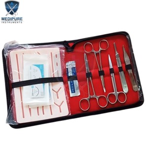 Kit de pratique de suture de qualité supérieure avec coussin en silicone, ensemble de formation à la suture chirurgicale pour étudiants en médecine, écoles de soins infirmiers et cliniques - Product Image 5