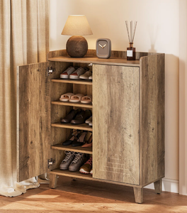 Meuble à chaussures d'entrée de luxe léger italien, meuble de salle à manger haut de gamme en plaque de roche, meuble de rangement pour salon - Product Image 4