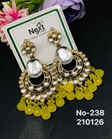 Nouveauté : Boucles d'oreilles pendantes géométriques de créateur, style indien, en alliage, avec strass, pour femme, tendance, pour soirée