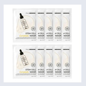 มาส์กหน้าบำรุงผิวจากเกาหลี Polmedison Stem Cell Ceramide Mask Pack 10 แผ่น ผลิตในเกาหลี มาส์กแผ่นไฮยาลูรอนิก แอซิด ปลอดเชื้อ - Product Image 3