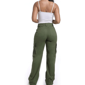 Pantalones Cargo Extra Grandes para Mujer |   Pantalones Formales Holgados de Algodón de Alta Calidad |   Multibolsillos, Resistente al Viento, Transpirable, Ecológico, Rápido - Product Image 3