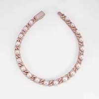 Chaîne cubaine ZAWO HOUSE entièrement sertie de perles de culture d'eau douce et de diamants Moissanite, plaquée argent, bijoux de luxe Hip Hop personnalisés