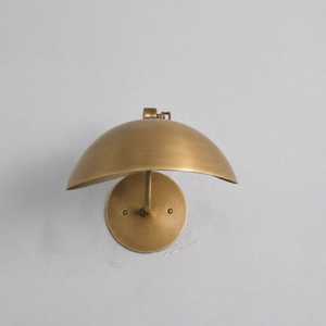 Modern Brass <b>Wall</b> <b>Sconce</b> Round Shape Indoor <b>Lighting</b> Fixture for Bedroom Home Decor Durable Design - Product Image 3