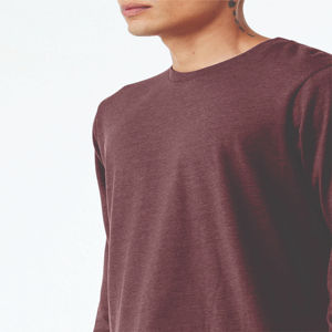 T-shirt à manches longues de haute qualité pour hommes, 100% coton, vêtements unis, mode, t-shirt respirant à col rond à manches longues pour hommes - Product Image 5