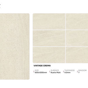 Azulejos de porcelana rústica mate de alta resistencia, tamaño 600x1200, formato grande para pisos y paredes, para proyectos de interior. - Product Image 1