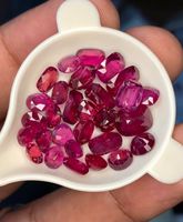 Pierres de rubis rouges naturels de Madagascar, brutes, taille brillant ronde, 0,89-2,95 carats, certifiées pour la fabrication de bijoux