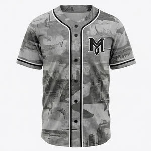 Camiseta de Béisbol con Camuflaje Digital de Alto Rendimiento, Ligera, Transpirable, Ropa Deportiva, Ropa Urbana, MALUZA INDUSTRIES - Product Image 1