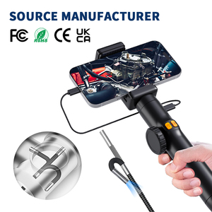 Boroscope articulé haut de gamme 6 mm à 2 axes avec 6 LED, caméra d'inspection industrielle étanche pour mécaniciens et techniciens professionnels - Product Image 1