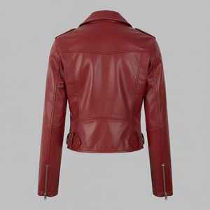 Chaqueta de Invierno de Piel de Oveja para Mujer, Ropa Exterior Transpirable, Ecológica, Impermeable y a la Moda - Product Image 2