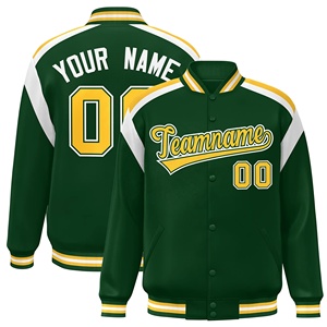 Winter Baseball Varsity Jacket <b>Canvas</b> Stand Collar Breathable Casual Custom Color & Design OEM Service High Quality - Product Image 6