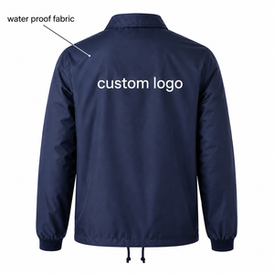 เสื้อโค้ชปักโลโก้ตามสั่ง ไม่มีขั้นต่ำในการสั่งซื้อ กระดุมแป๊ก โพลีเอสเตอร์ เสื้อแจ็คเก็ตทีม สตรีทแวร์ เสื้อแจ็คเก็ตวาร์ซิตี้ ผู้ชาย ผู้หญิง เสื้อโค้ทน้ำหนักเบา - Product Image 2