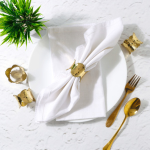 Brass Metal Napkin Ring for <b>Wedding</b> Table Aluminum Napkin Ring <b>Wedding</b> Decorative Tabletop <b>Tissue</b> Holder Round Hot Selling - Product Image 3