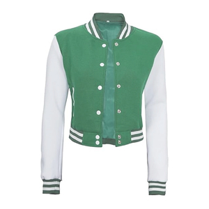 Chaqueta Bomber Personalizada para Mujer, Chaqueta Varsity Corta, Ropa de Moda Urbana, Proveedor Mayorista de EE. UU. - Product Image 1