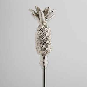 Antique Gold Finish 4-<b>pc</b> Cocktail Stirrers <b>Set</b> of 4 Stainless Steel Stirrers Pineapple Cocktail Stirrer - Product Image 1