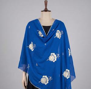 Voile de coton blanc et or respirant de haute qualité, style Dubaï, broderie de strass, pour femmes musulmanes africaines, collection été islamique - Product Image 4