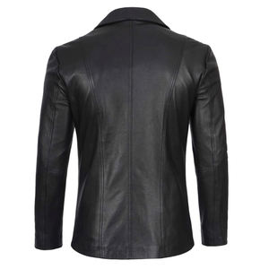 Blazer en cuir pour homme, vêtement d'extérieur, haute qualité, anti-plis, très tendance, prix raisonnable - Product Image 2