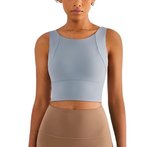 เสื้อชั้นในกีฬาผู้หญิงแบบเซ็กซี่ เสื้อครอปท็อป ชุดโยคะ เสื้อผ้าออกกำลังกายรัดรูป ยืดหยุ่น สำหรับยิมและโยคะ - Product Image 1