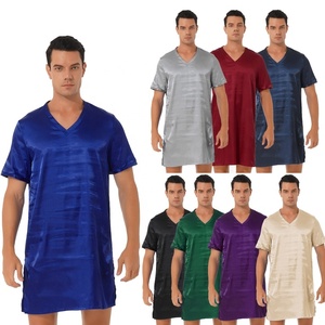 Hommes Femmes Short Couple Shomewear Sides Split Pictures Korean Nightwear for Ladies - Product Image 1