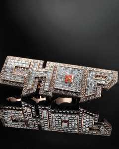 Colgante de Lujo de Plata de Ley Personalizable con Moissanita Certificada para Joyería de Rapper Estilo Hip Hop - Product Image 1