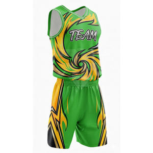 Uniforme de Baloncesto Personalizado al por Mayor de Alta Calidad, de Secado Rápido y Transpirable, Uniforme de Equipo Sublimado - Product Image 3