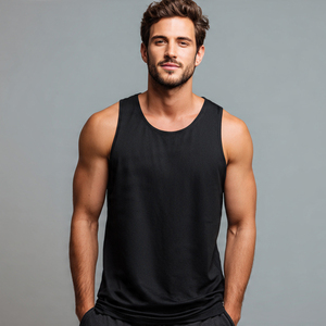 Débardeur de sport classique pour homme, séchage rapide, respirant, en Spandex/Polyester, idéal pour la musculation et l'entraînement - Product Image 5
