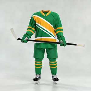 Tenue de hockey sur glace personnalisée pour équipe, maillot respirant en polyester imprimé par sublimation, vêtements de sport grandes tailles - Product Image 5