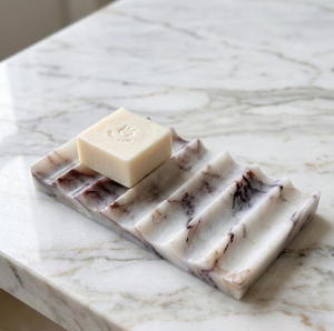 Bathroom <b>Set</b> Latest Marble <b>Soap</b> Holder Elegant Handmade Pure Drain Design Marble <b>Soap</b> Dish - Product Image 1