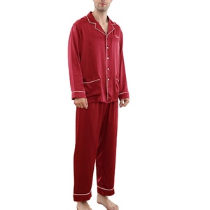 2026 Hot Selling Men's Summer Satin Robes Quality Men's Pajama Set With Soft <b>Ice</b> Silk Short Sleeved Shorts for <b>Home</b> Sleep Use - Product Image 6