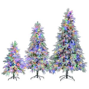 Albero di Natale Artificiale Pre-Illuminato Effetto Neve (Spruce) con Luci Calde Gialle e Colorate, Set da 120 cm, 180 cm, 230 cm, con 800 Luci e Rami Pieghevoli - Product Image 5