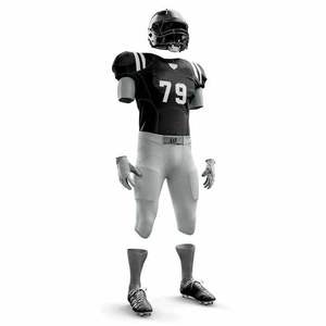 New Arrival 2026 Custom American Football Uniform Sets High Quality Polyester Fabric Short Sleeve Sports Jerseys for Youth Wear - Product Image 4