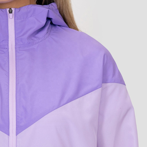<b>Women</b> <b>Windbreaker</b> Tracksuit Set Custom Logo Trendy Streetwear Athletic Outfit with Lightweight Jacket and Matching Sports Pants - Product Image 5