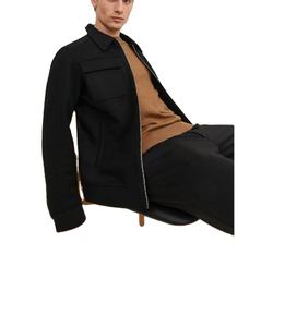 เสื้อแจ็คเก็ตซาฟารีสำหรับผู้ชายเสื้อแจ็คเก็ตขนสัตว์2024มีซิปเสื้อโค้ทขนสัตว์ด้านในปรับแต่งได้สำหรับฤดูหนาว - Product Image 3