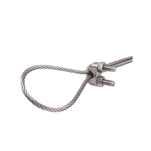 LEEMETAL Stainless Steel <b>Wire</b> <b>Rope</b> <b>Clips</b> AISI 304/316 Highly Polished Imperial Inch Heavy Industry 1/8"~1" - Product Image 3