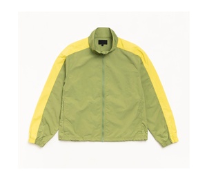 Custom Men's Lightweight <b>Track</b> <b>Jacket</b> Contrast Sleeves Paneled Nylon Windbreaker Streetwear Sportswear Zip Up <b>Jacket</b> - Product Image 1